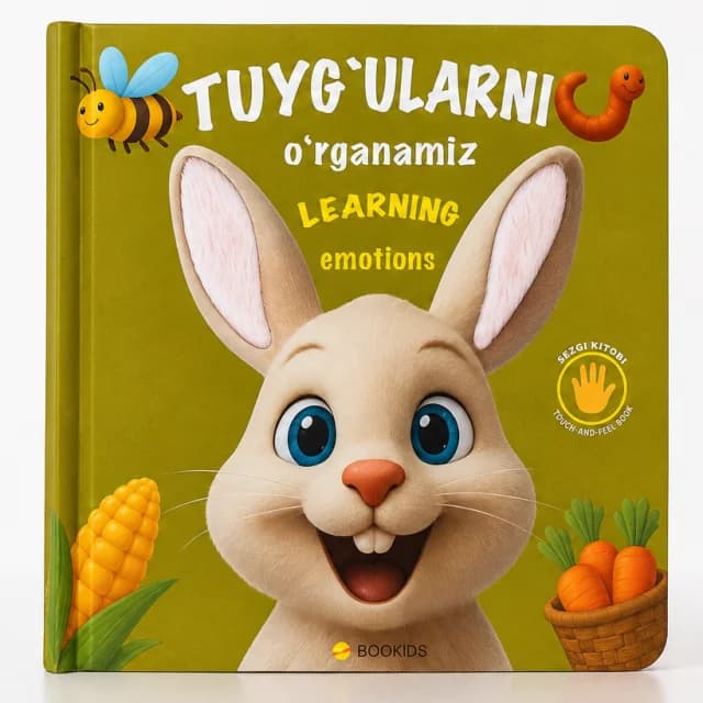 Sezgi kitobi: Tuyg'ularni o'rganamiz. Learning emotions (3 oy+)