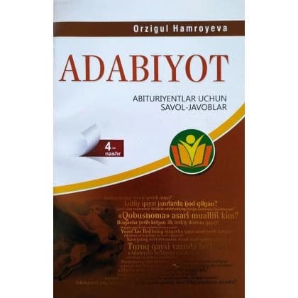 Adabiyot (abituriyentlar uchun savol-javoblar)