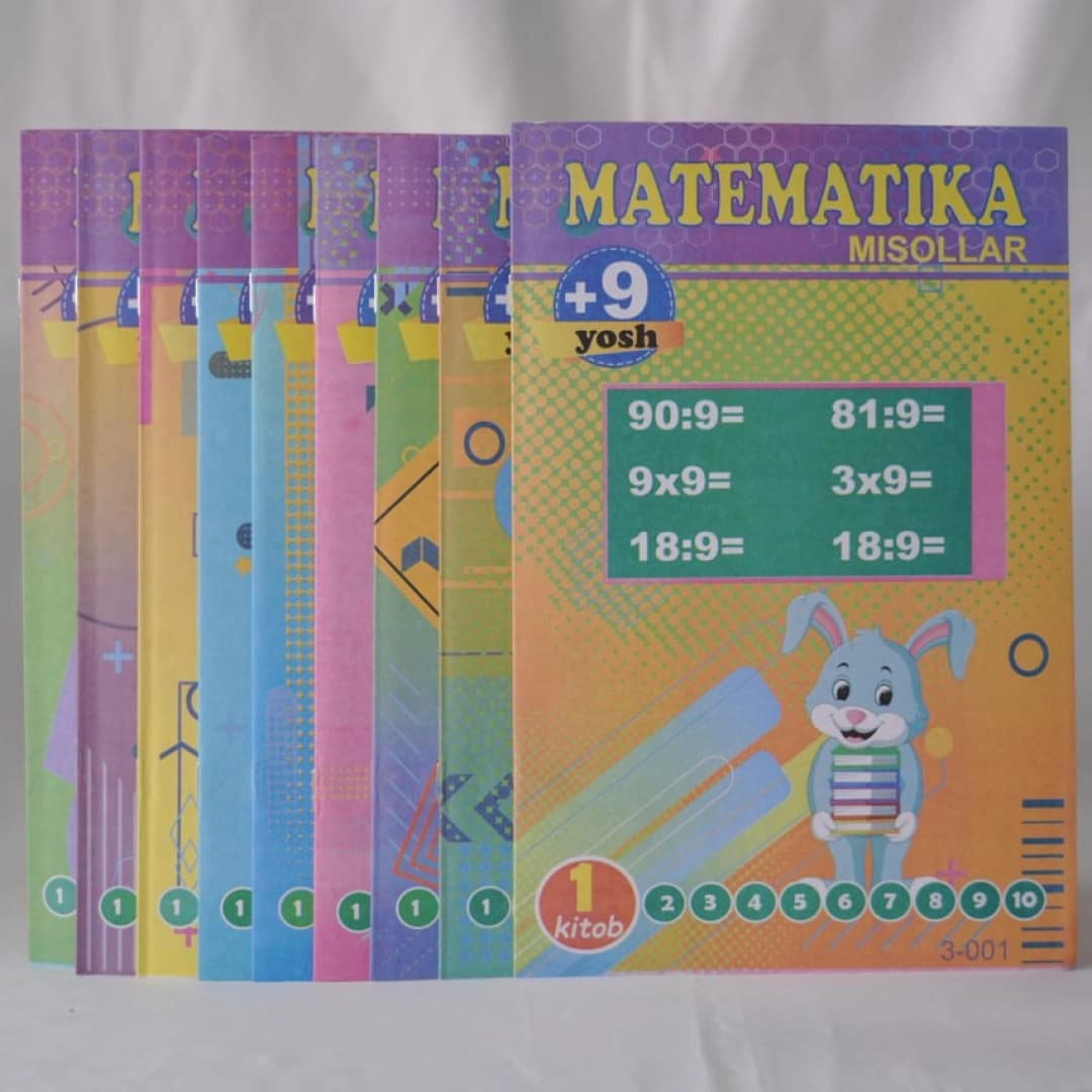 Matematika misollar 9-10 yosh (10 xil)