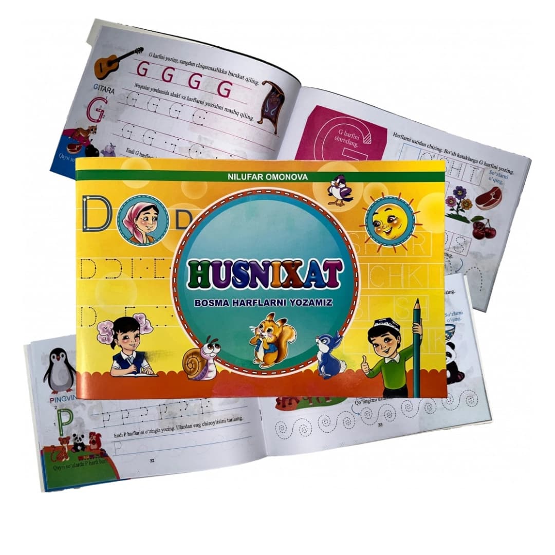 Husnixat bosma harflarni yozamiz