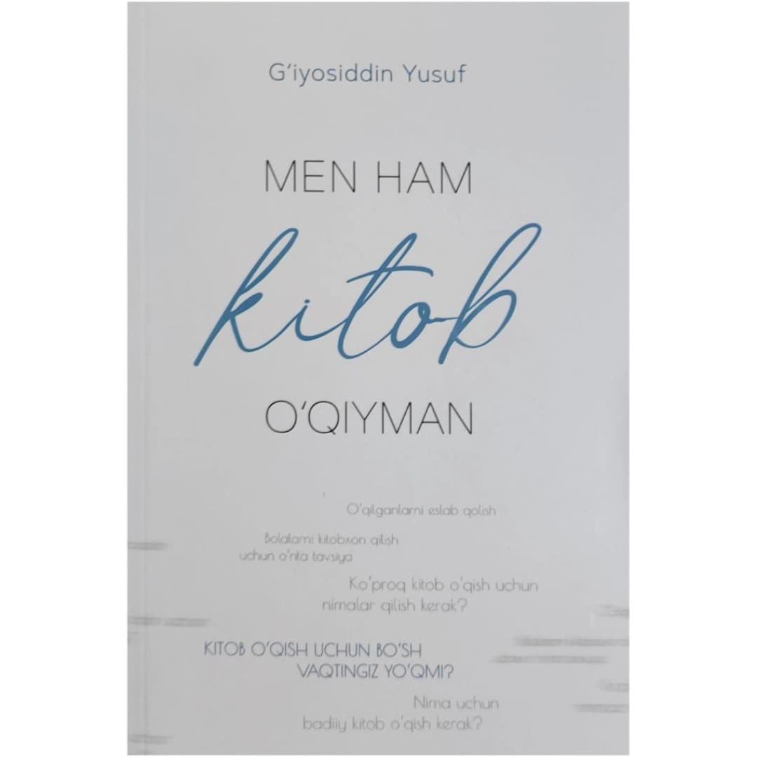 Men ham kitob o'qiyman
